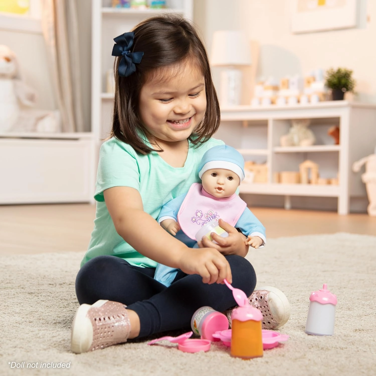 Melissa & Doug Mine to Love Time to Eat Doll Accessories Feeding Set (8 pcs)