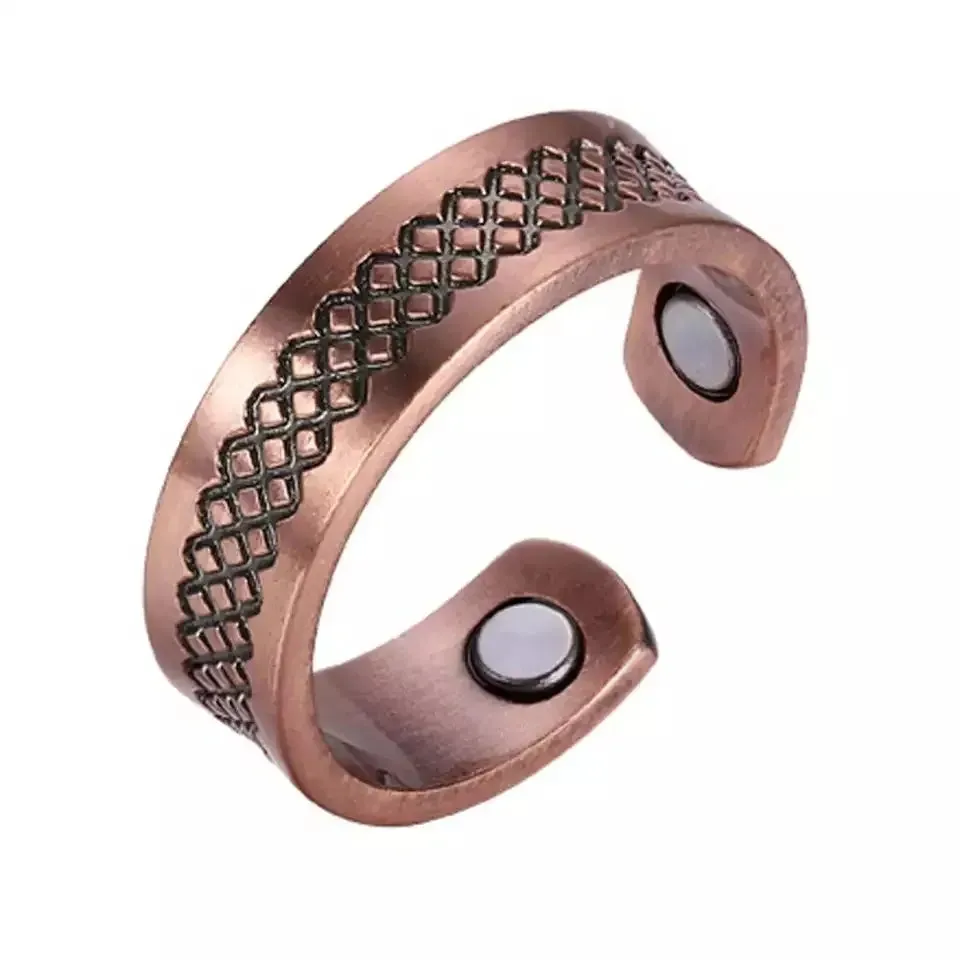 Mesh Copper Magnetic Ring Arthritis Pain Relief Bangle Healing Therapy 99.9%