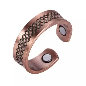 Mesh Copper Magnetic Ring Arthritis Pain Relief Bangle Healing Therapy 99.9%