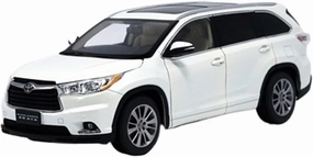 Metal Die Cast Toy Cars 1:18 for GAC Toyota 2016 Highlander White Adult Collection Car Model Use Scene Decoration for Home Or Office Décor