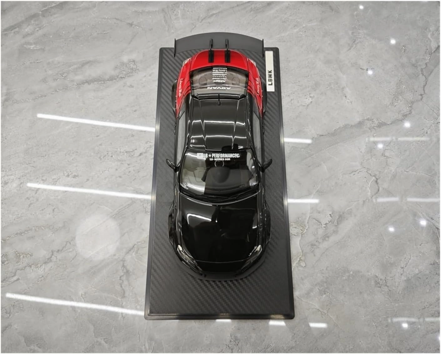 Metal Die Cast Toy Cars 1 18 for Toyota 86 Wide Body Nation Simulation Resin Car Model Collection Ornaments Modification for Home Or Office Décor(Black)