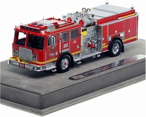 Metal Die Cast Toy Cars 1:50 for Fire Department 2013 Model 111 Predator Fire Truck for Adult Simulation Games for Home Or Office Décor