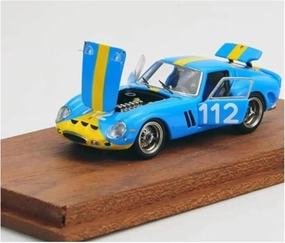 Metal Die Cast Toy Cars 1/64 for 250GTO 112# Blue Collection Scale Model Car Souvenir Hobby Fan Static Display for Home Or Office Décor