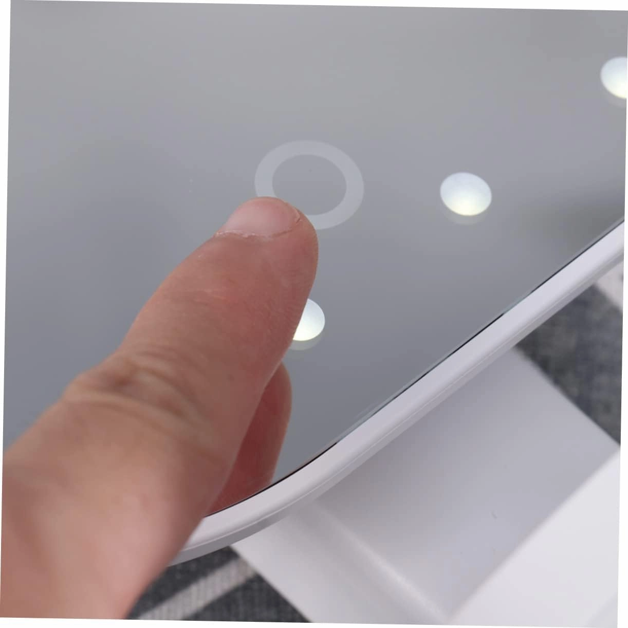 Mipcase Magnifying Led Makeup Mirror USB Powered Cosmetic Beauty Mirror Light Bulbs Touch Sensor and Design for Details White