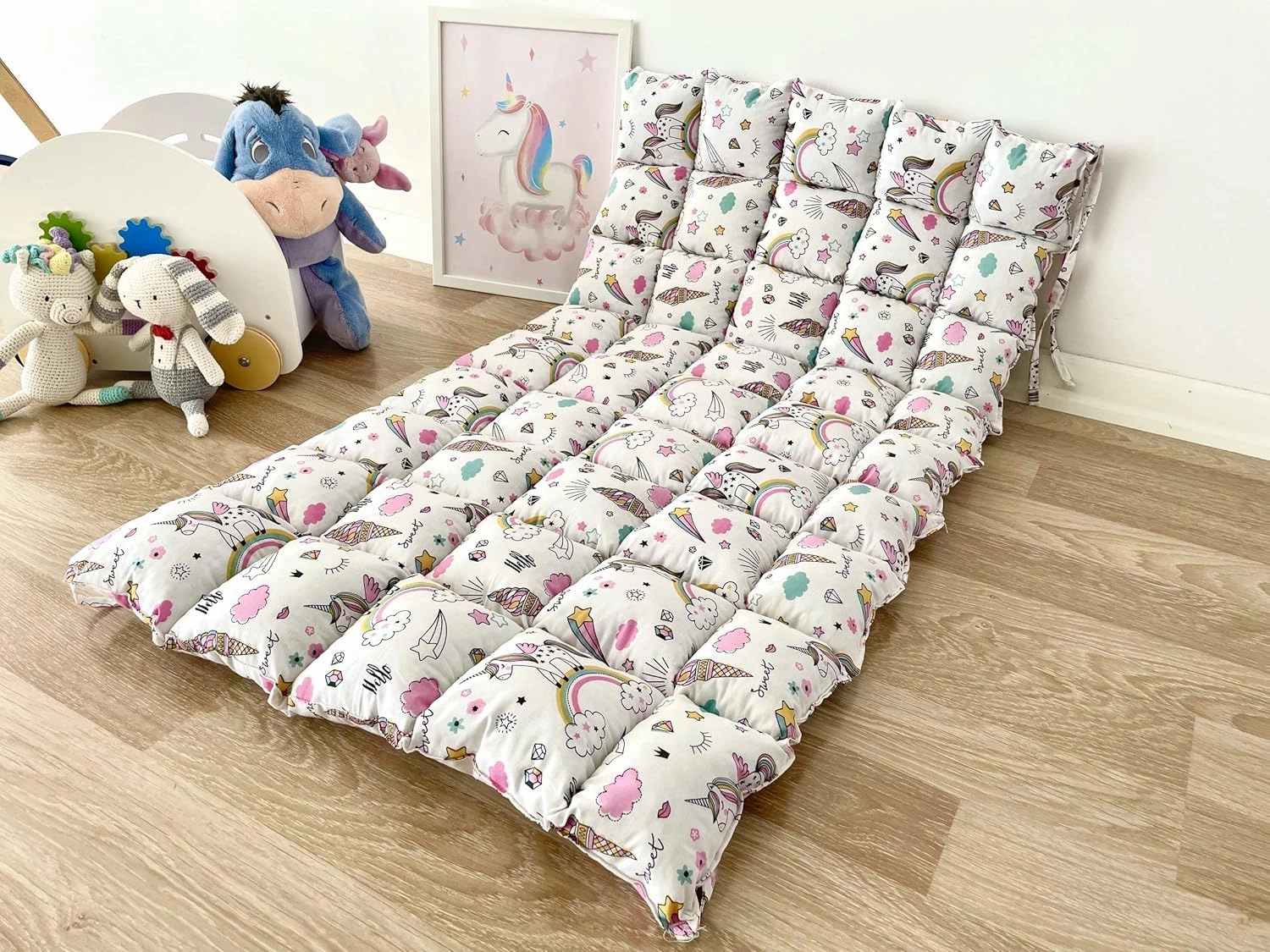 Montessori 2 Pieces Set Arch and Pillow-Wooden Climbing Arch Cushion Pikler Triangle Set Kids Climbing Arch Rocker Pillow Climber Toddler Rocker Kid Toy Wooden Waldorf Pickler