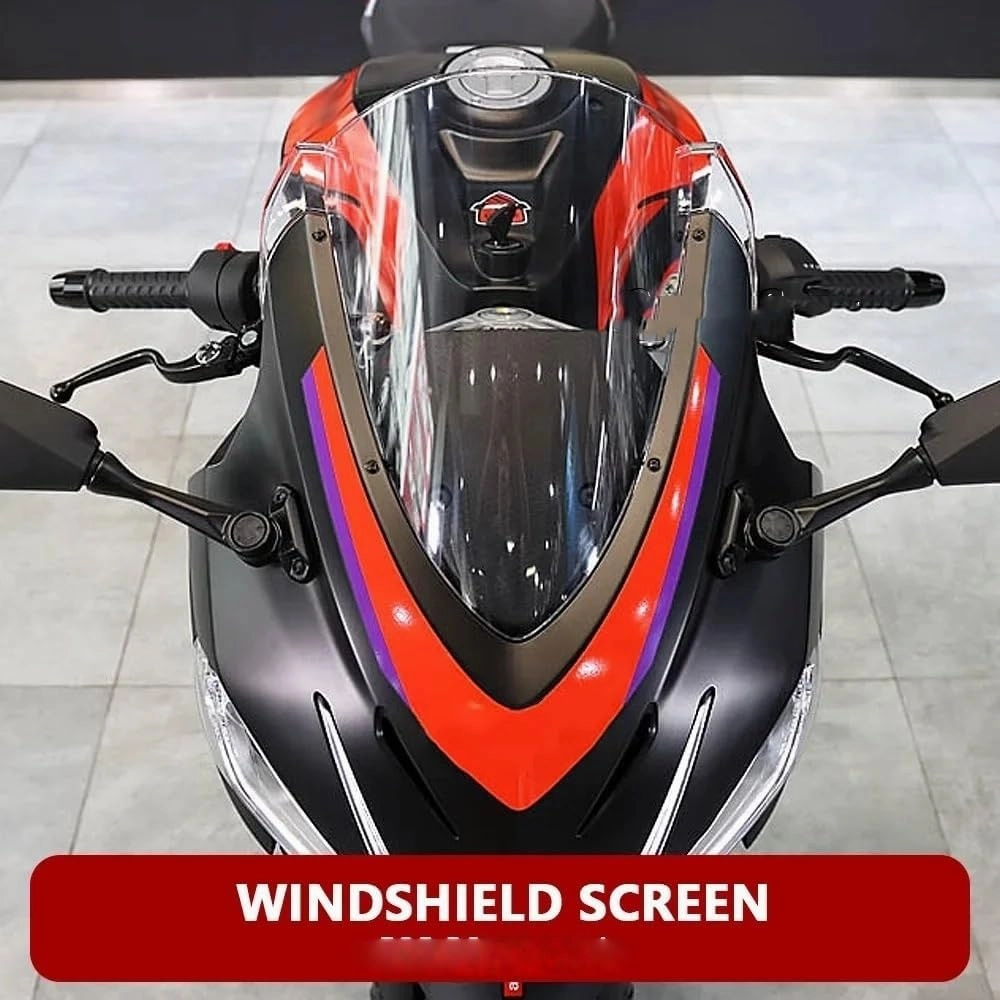 Motorcycle Tank Pad Protector Motorcycle Accessories Acrylic Front Windshield Windscreen Covers Kit for RS457 rs457 RS 457 2024 2025 Wind Deflectors