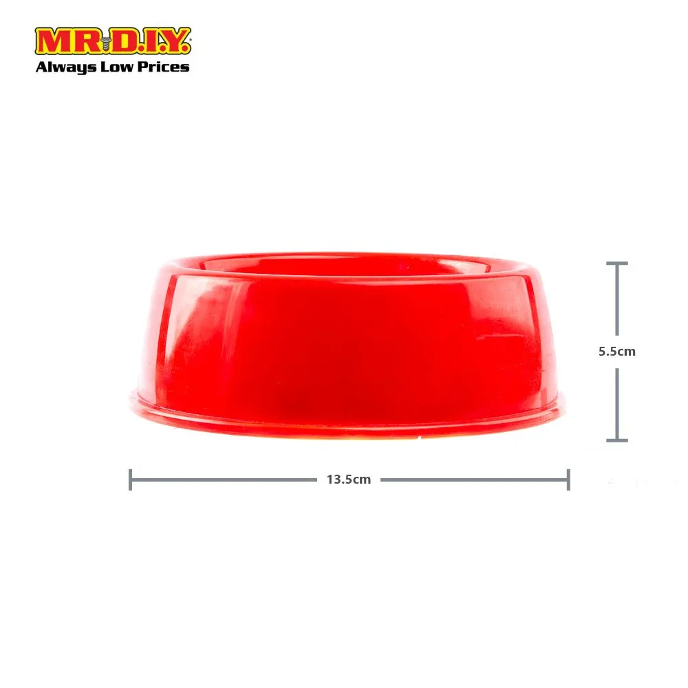(MR.DIY) Plastic Pet Food Feeding Bowl (13.5 x 5.5cm)