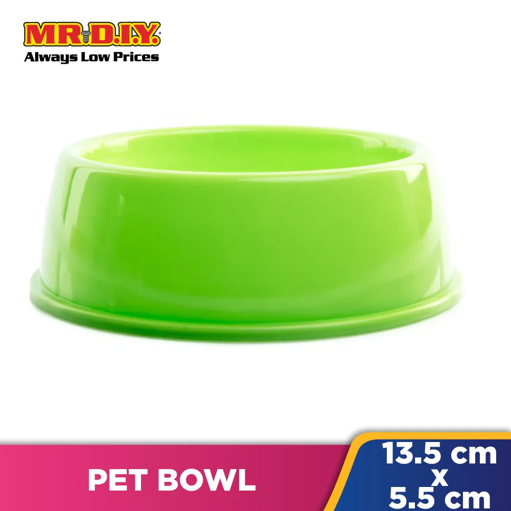 (MR.DIY) Plastic Pet Food Feeding Bowl (13.5 x 5.5cm)