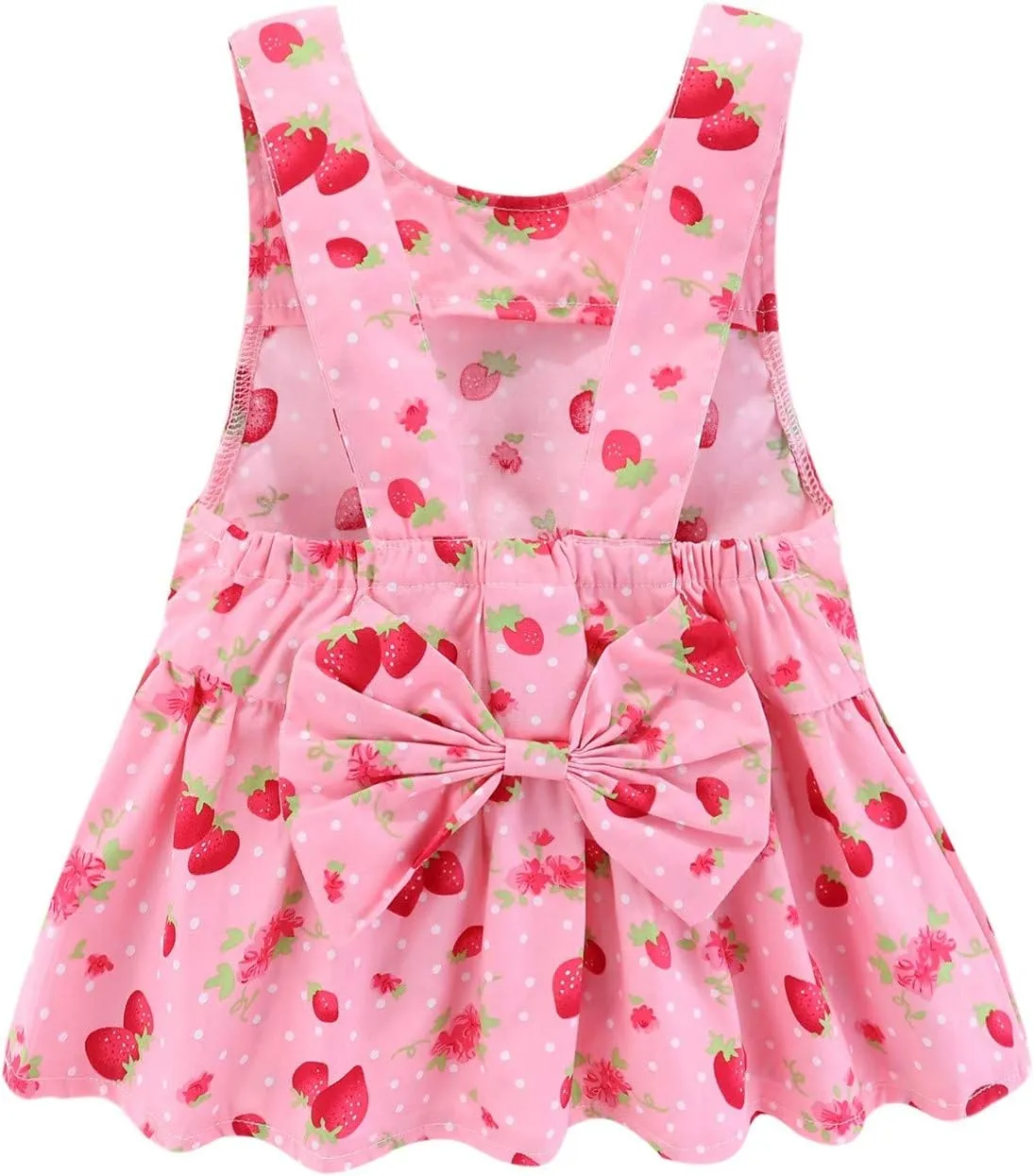 Mud Kingdom Strawberry Girls Outfits Summer Holiday Cute Backless