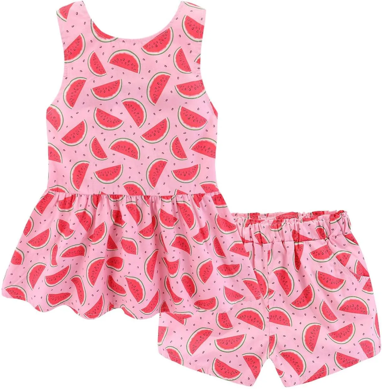 Mud Kingdom Strawberry Girls Outfits Summer Holiday Cute Backless