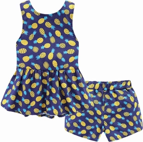 Mud Kingdom Strawberry Girls Outfits Summer Holiday Cute Backless