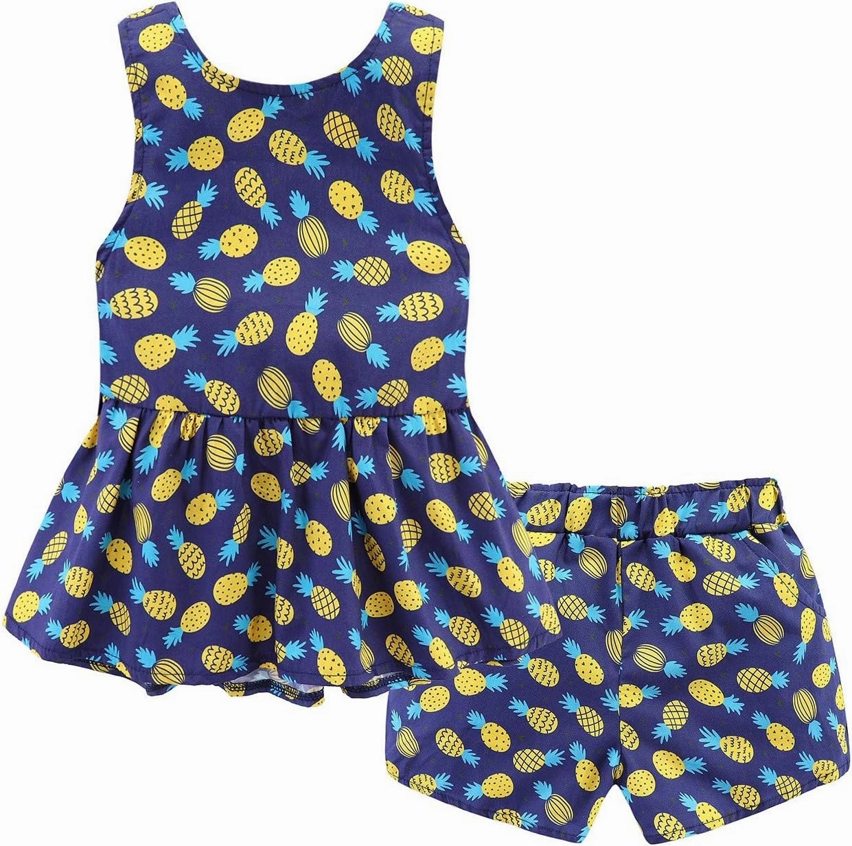 Mud Kingdom Strawberry Girls Outfits Summer Holiday Cute Backless