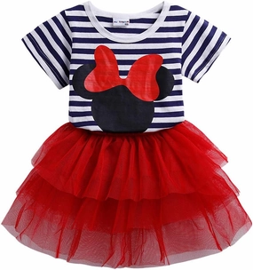 Mud Kingdom Toddler Girls' Cartoon Cute Set T-Shirt and Tutu Skirt Outfit