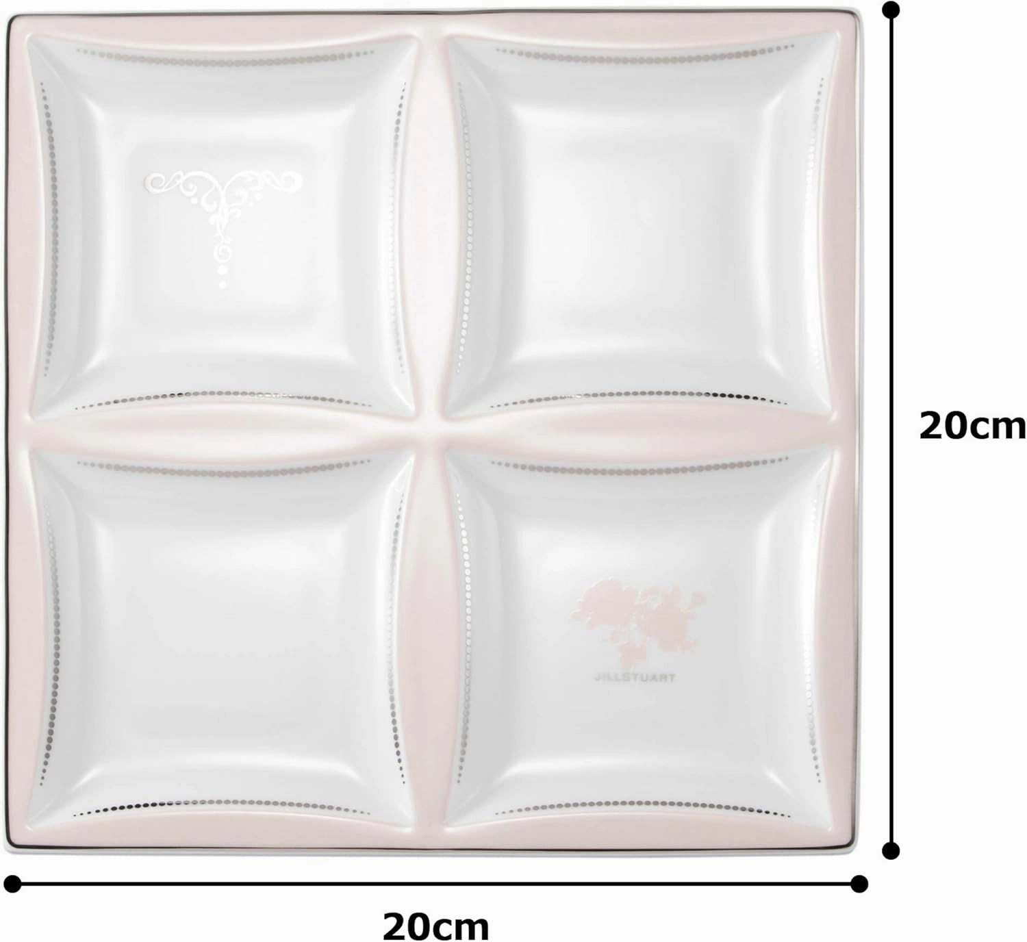Narumi 51849-23225 Jill Stuart Dessert Plate, 9.1 inches (23 cm), Made in Japan