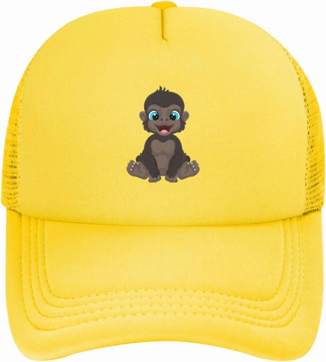 Naughty Little Monkey Baseball Cap for Men Women Adjustable Mesh Trucker Hat Golf Ball Caps