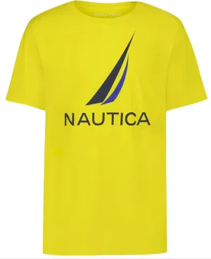 Nautica Boys' Short Sleeve Graphic Crew Neck T-Shirt, Soft, Comfortable, Relaxed Fit
