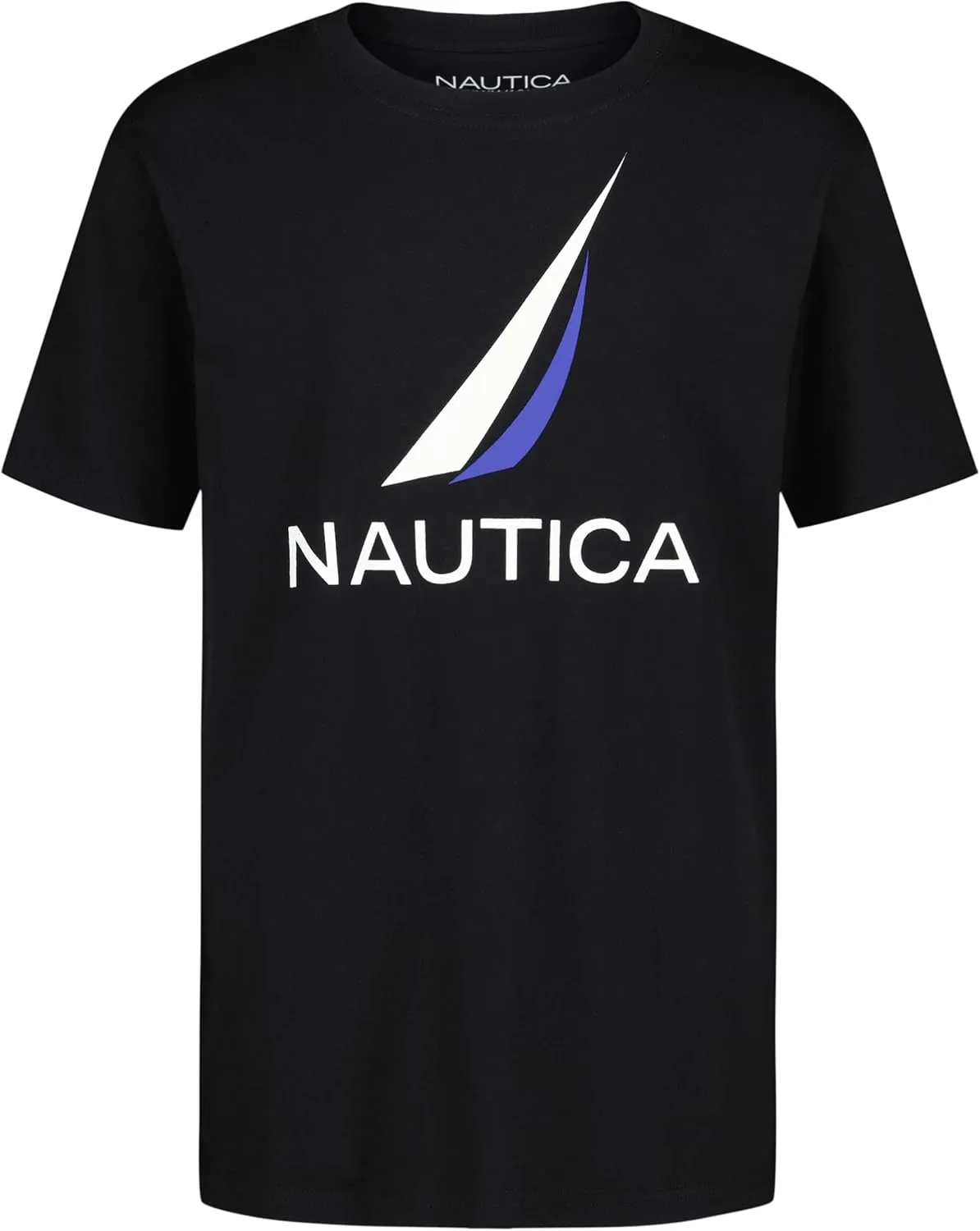 Nautica Boys' Short Sleeve Graphic Crew Neck T-Shirt, Soft, Comfortable, Relaxed Fit