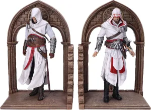 Nemesis Now Assassins Creed Altair and Ezio Bookends, Hand-Painted Resin, Officially Licensed Library and Gaming Decor, 24cm