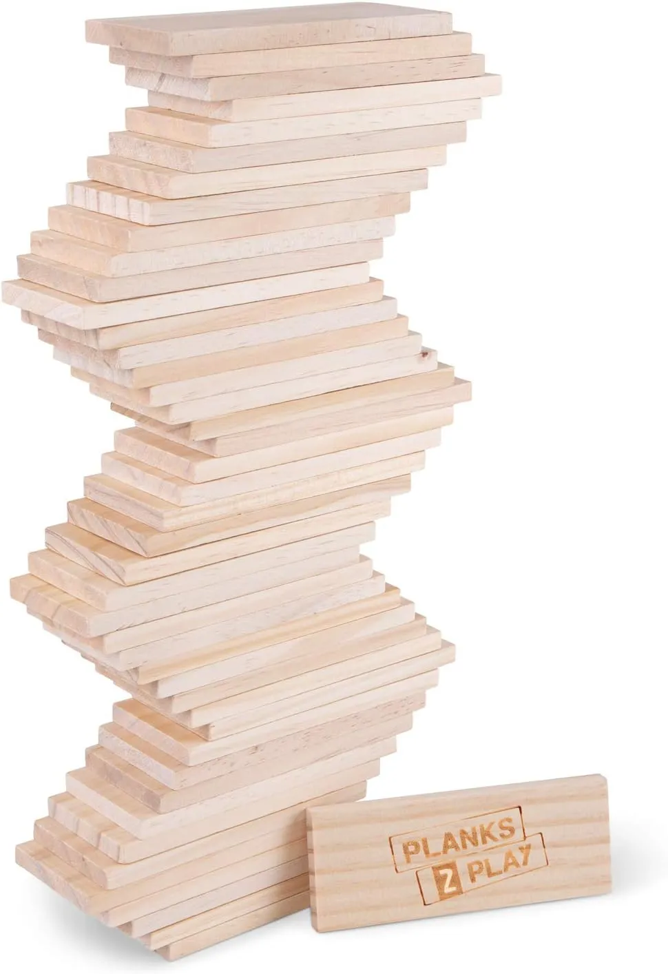 New Classic Toys P2EDP45 Wooden, 45 Pieces-Large Planks-Natural