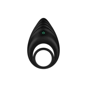 Nexus Silicone Black Rechargeable Enhance Vibrating Cock and Ball Ring