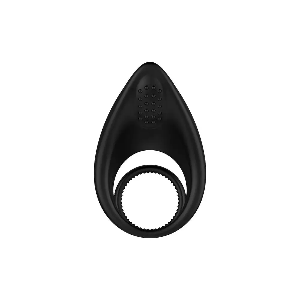 Nexus Silicone Black Rechargeable Enhance Vibrating Cock and Ball Ring