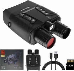 Night Vision Goggles - Outdoor high-Definition Night Vision Binoculars for Adults, 3" HD Screen, 5000mAh Battery, 8X Digital Zoom External Flashlight for Camping