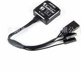 Normal/AVCS Mode Racing Gyro Drift RC Car Stabilizer Metal Case for 1/28 1/18 1/10 1/8 RC Car RC Boat (Black)