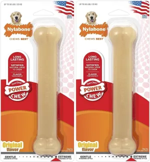 Nylabone Original Bone Dog Chew Toy [Set of 2] Size: Giant