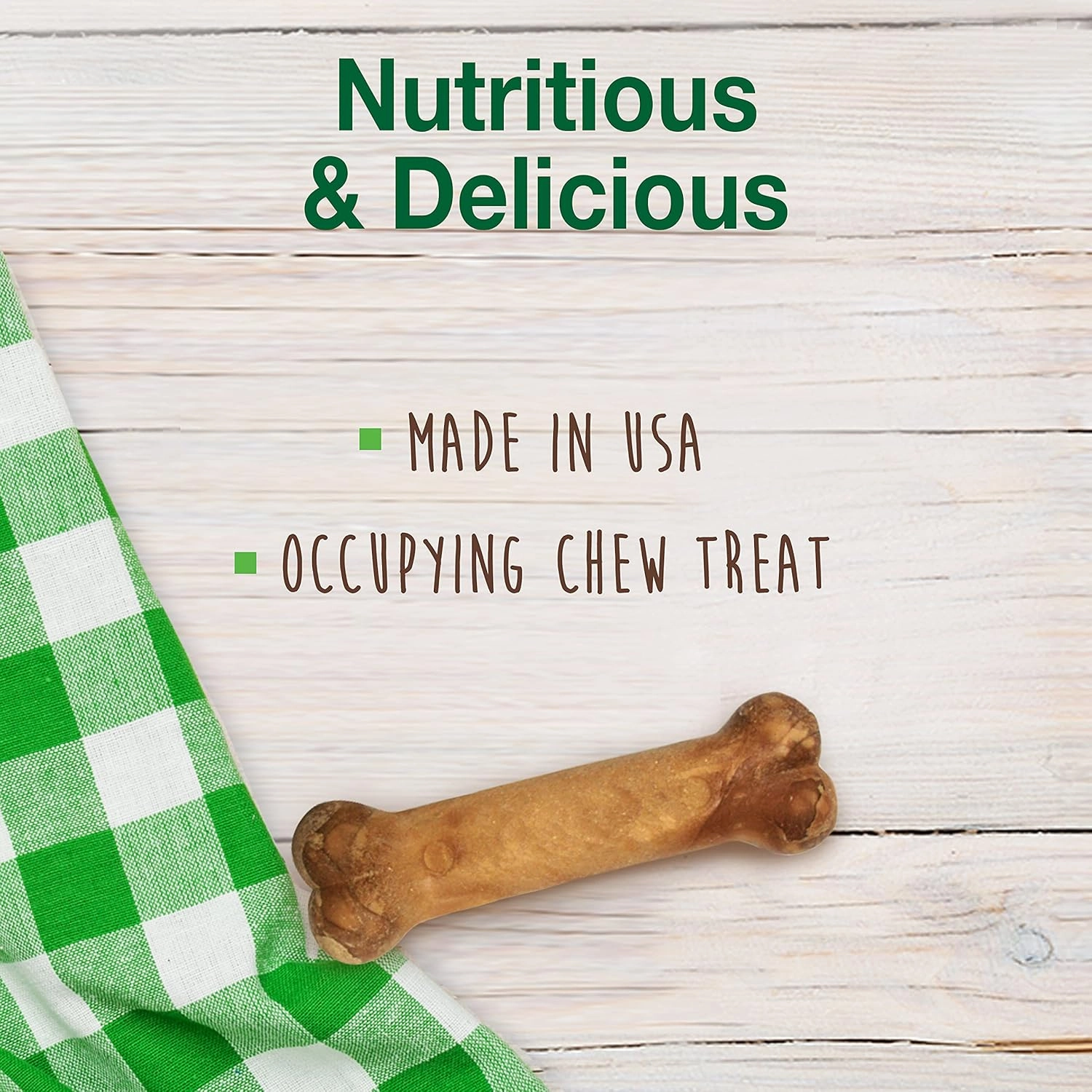 Nylabone Healthy Edibles Natural Dog Chews Long Lasting Chew Treats for Dogs, Roast Beef & Chicken Flavor, X-Small/Petite (48 Count)