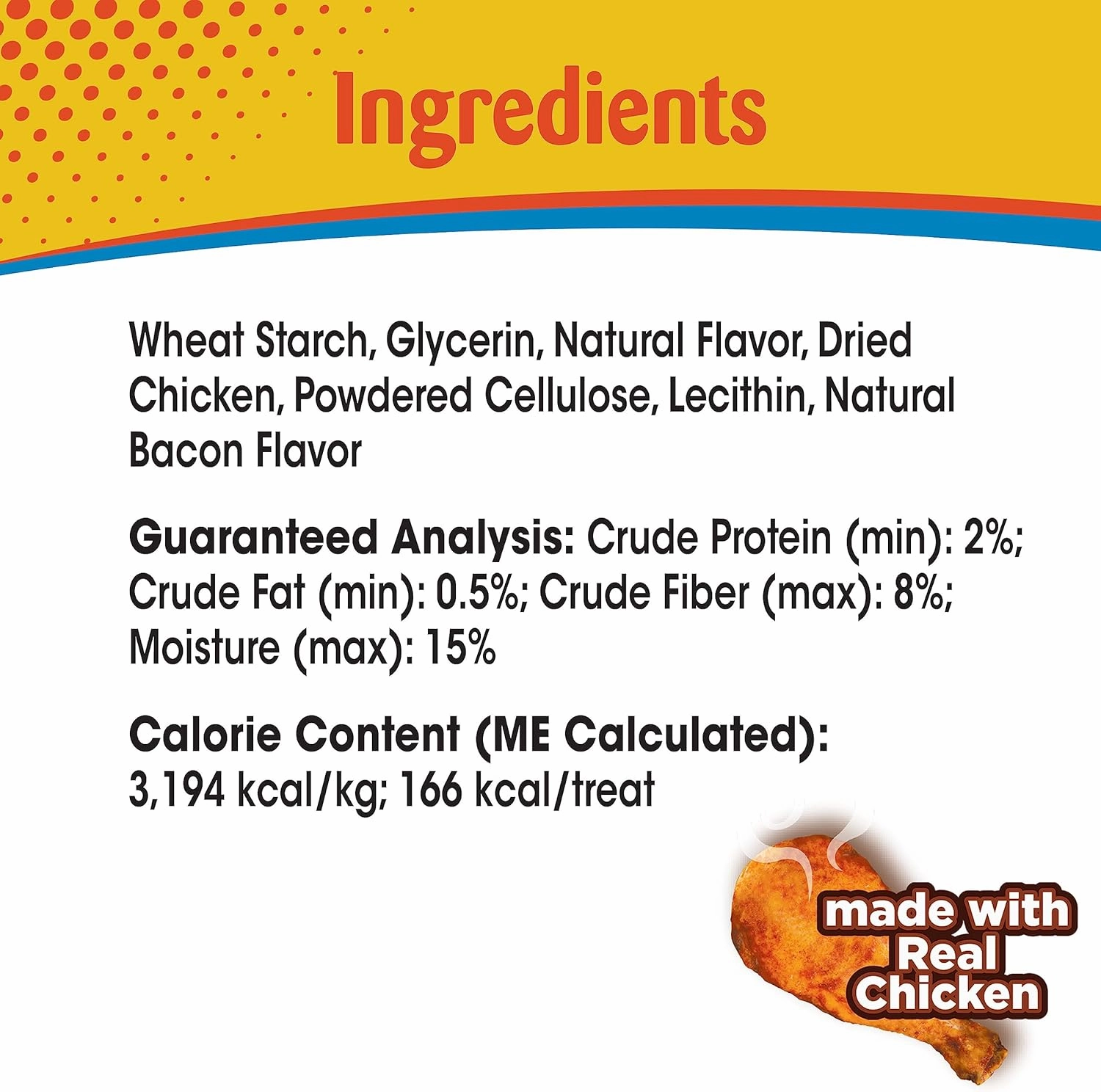 Nylabone Nubz Natural Edible Dog Chew Treats for Large Dogs, Long Lasting Dog Bones Made in USA, Chicken Flavor Dental Chews, For Dogs Up to 50 lbs. (18 Count)