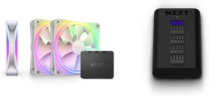 NZXT RGB 120mm Triple Fan Pack and Internal 4-Port USB Hub - F120 RGB Duo 3-Pack with Controller and AC-IUSBH-M3 Magnetic Expansion