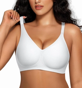 OEAK Women Comfortable Push Up Bras Wireless Seamless Full Coverage Bralette Buttery Soft Everyday Tshirt Bra Convertible Bra
