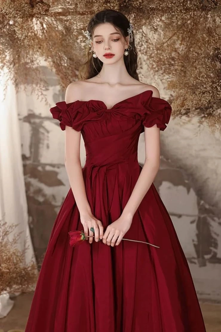 Off The Shoulder Strapless Prom Dress for Women A Line Long Elegant Evening Ball Gown 2025