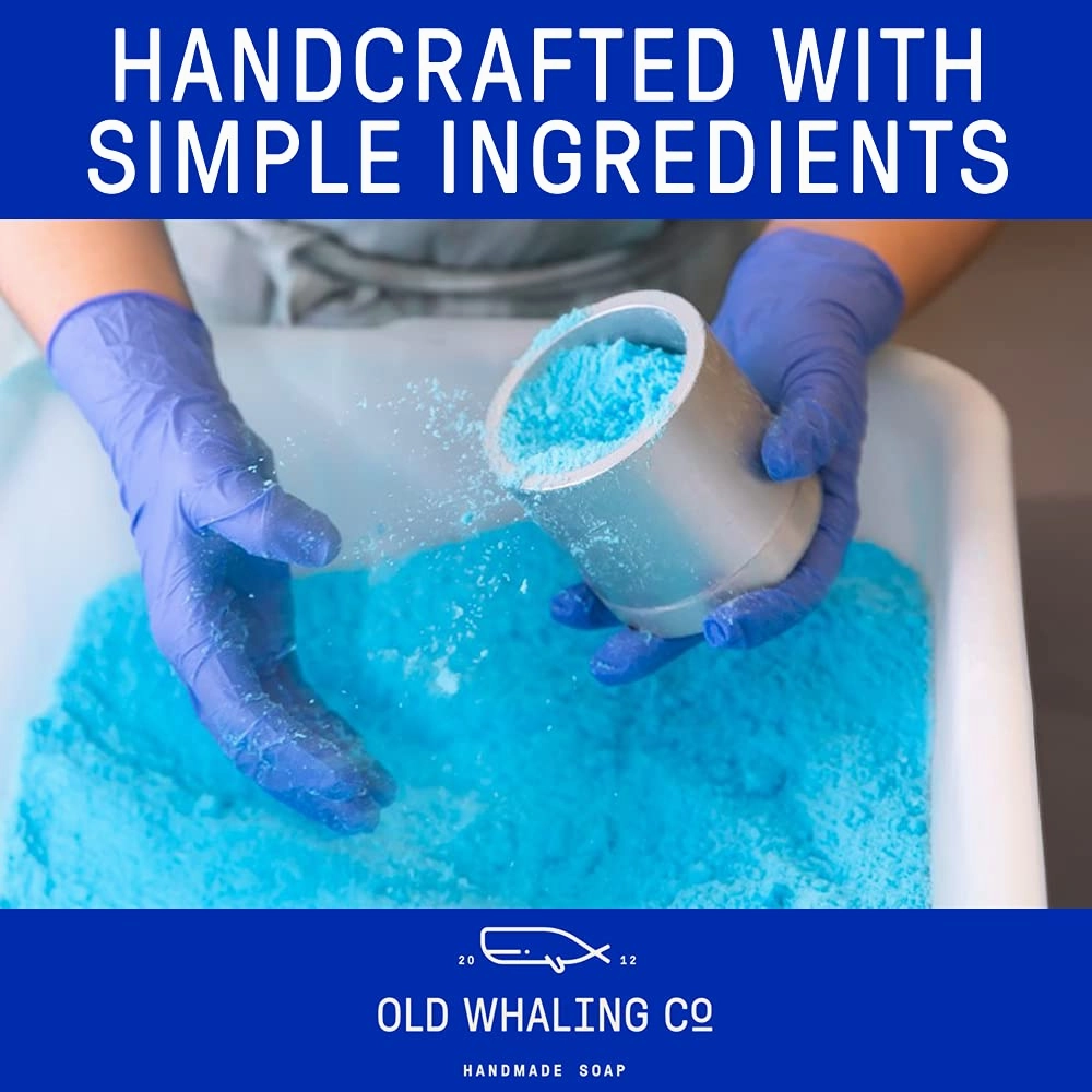 Old Whaling Co Magnolia Bath Bomb – Set of 4 – Handmade Bath Soak with Epsom Salts – Cleansing, Soothing and Moisturizing Fizz – Magnolia Blossom and Sweet Peony Scent, 8 oz