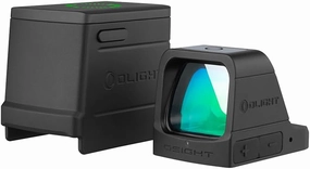 OLIGHT Osight 3 MOA Rechargeable Dot Open Reflex Sight with Charging Cover, Tactical Parallax-Free Sights, Picatinny Mount Compatible - Green/Red Dot Options