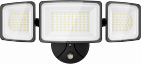 Onforu 100W Dusk to Dawn Outdoor Lighting, 9000LM Exterior Led Flood Lights, IP65 Waterproof 3 Adjustable Heads Security Black Lights Fixture, 6500K Photocell Floodlights for Garage, Patio, Yard