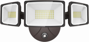 Onforu 60W LED Dusk to Dawn Outdoor Lighting, 6000LM Exterior Flood Light, IP65 Waterproof Outdoor 3 Adjustable Heads Photocell Security Lights Fixture, 6500K Floodlights for Garage, Patio, Yard