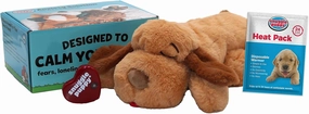 Original Snuggle Puppy Toys - Heartbeat Puppy for Dogs - Pet Anxiety Relief and Calming Aid - Comfort Dog Toys for Behavioral Training in Biscuit