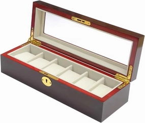 Packaging Watch Box Pattern Jewelry Storage Display Sales Packaging Box, Mechanical Watch Packaging Wooden Box(6Slots)