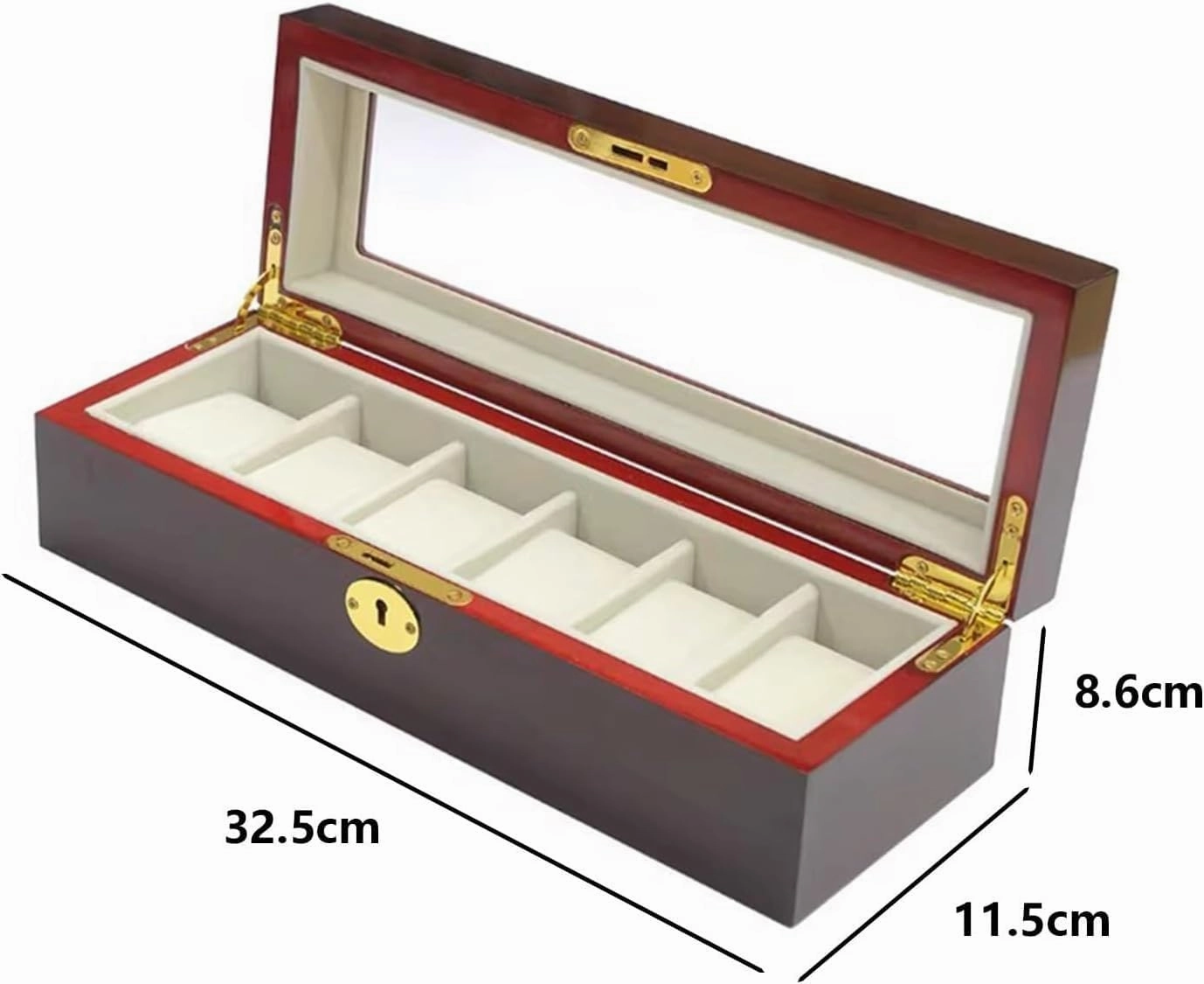Packaging Watch Box Pattern Jewelry Storage Display Sales Packaging Box, Mechanical Watch Packaging Wooden Box(6Slots)