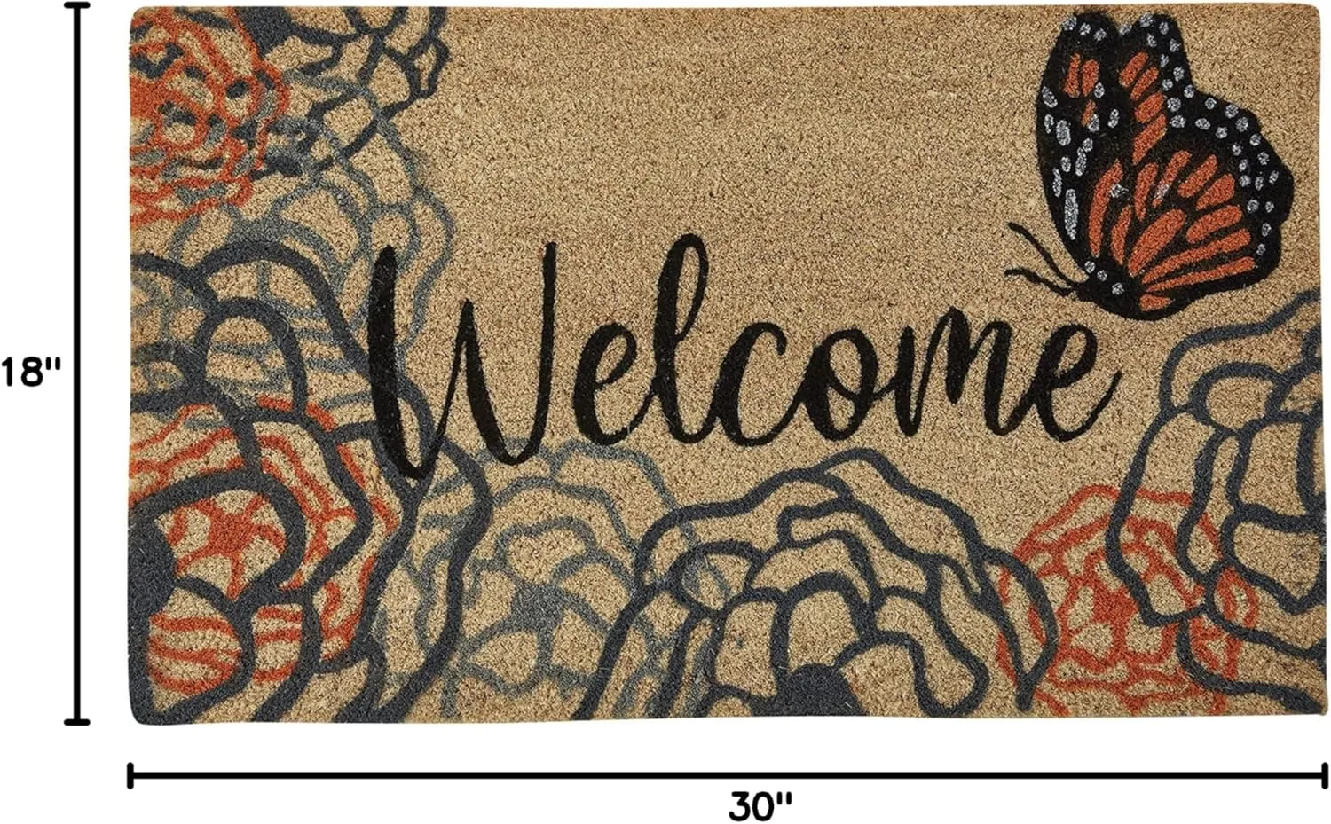 Park Designs Apricot & Stone Doormat 1'6''x2'6''
