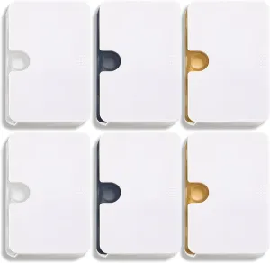 Patelai 6 Pieces Travel Pill Organizer 6 Compartments Portable Pill Case for Pocket Purse Small Drawer Type Medicine Box Vitamin Holder Container with Locking Hole for Elderly Cod Liver Oil 3 Colors