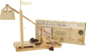 Pathfinders Stem Kits- Leonardo Da Vinci Trebuchet kit- Stem Toy Catapult kit dyi Wooden Building Toy Engineering kit- 3D Puzzle DIY- Physics Toy Science Kits for Kids Age 12-14