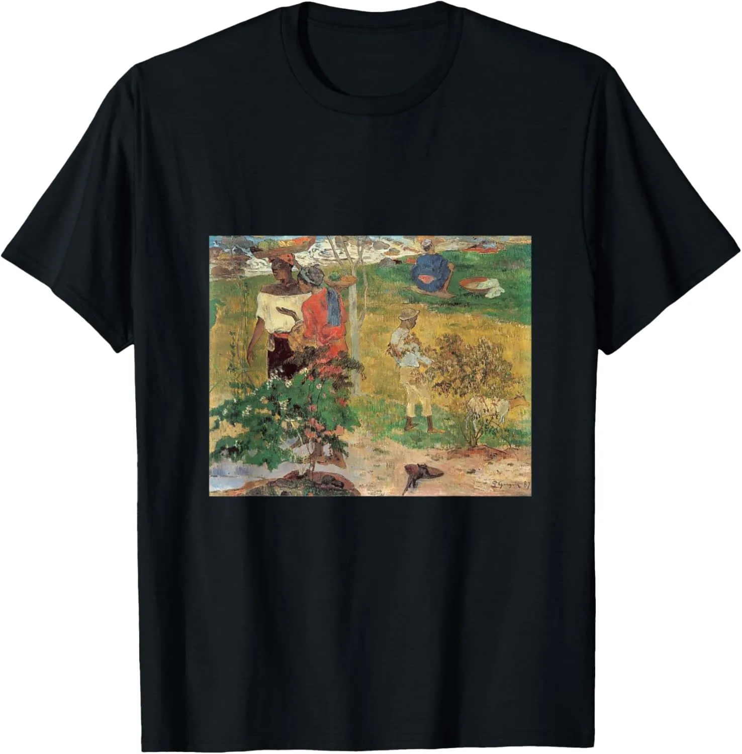 Paul Gauguin Conversation Tropiques Vintage Retro Graphic T-Shirt