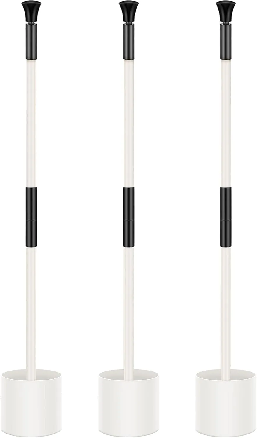 Pelopy Set of 3 Golf Flagsticks Golf Putting Green Flagstick Flag Stick for Yard Portable Fiberglass 2-Section for Chipping Greens Practice Course Backyard Indoor Outdoors, 2.4 Feet
