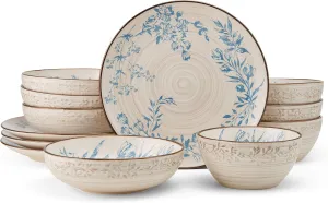 Pfaltzgraff Bella 12 Piece Dinnerware Set, Service For 4, Multicolor