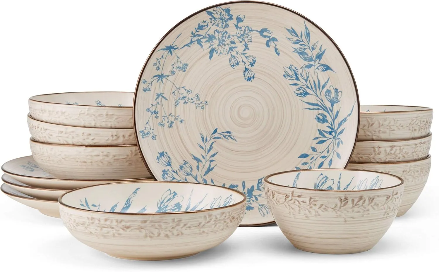 Pfaltzgraff Bella 12 Piece Dinnerware Set, Service For 4, Multicolor