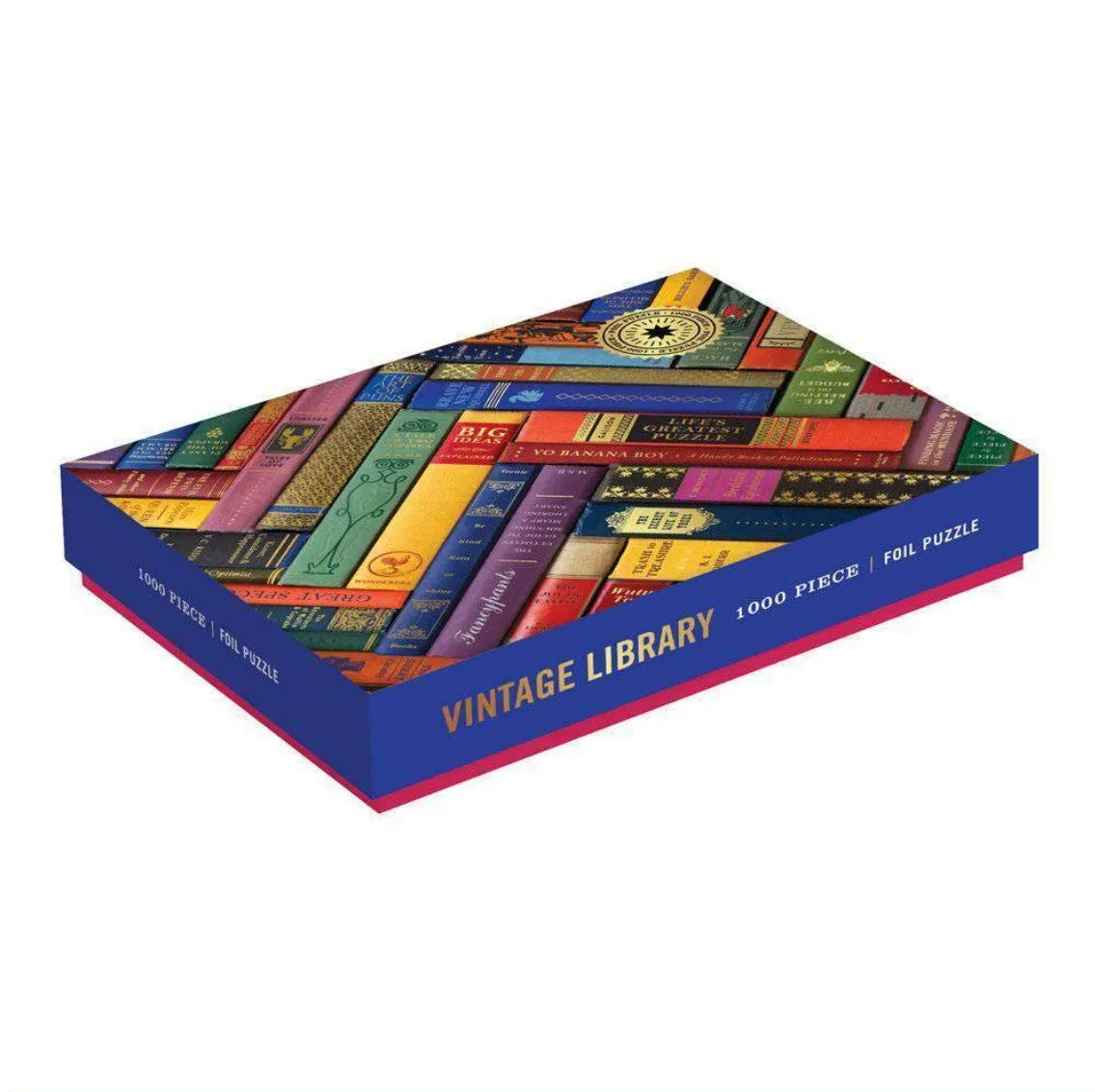 Phat Dog Vintage Library, 1000pc Foil Stamped Puzzle
