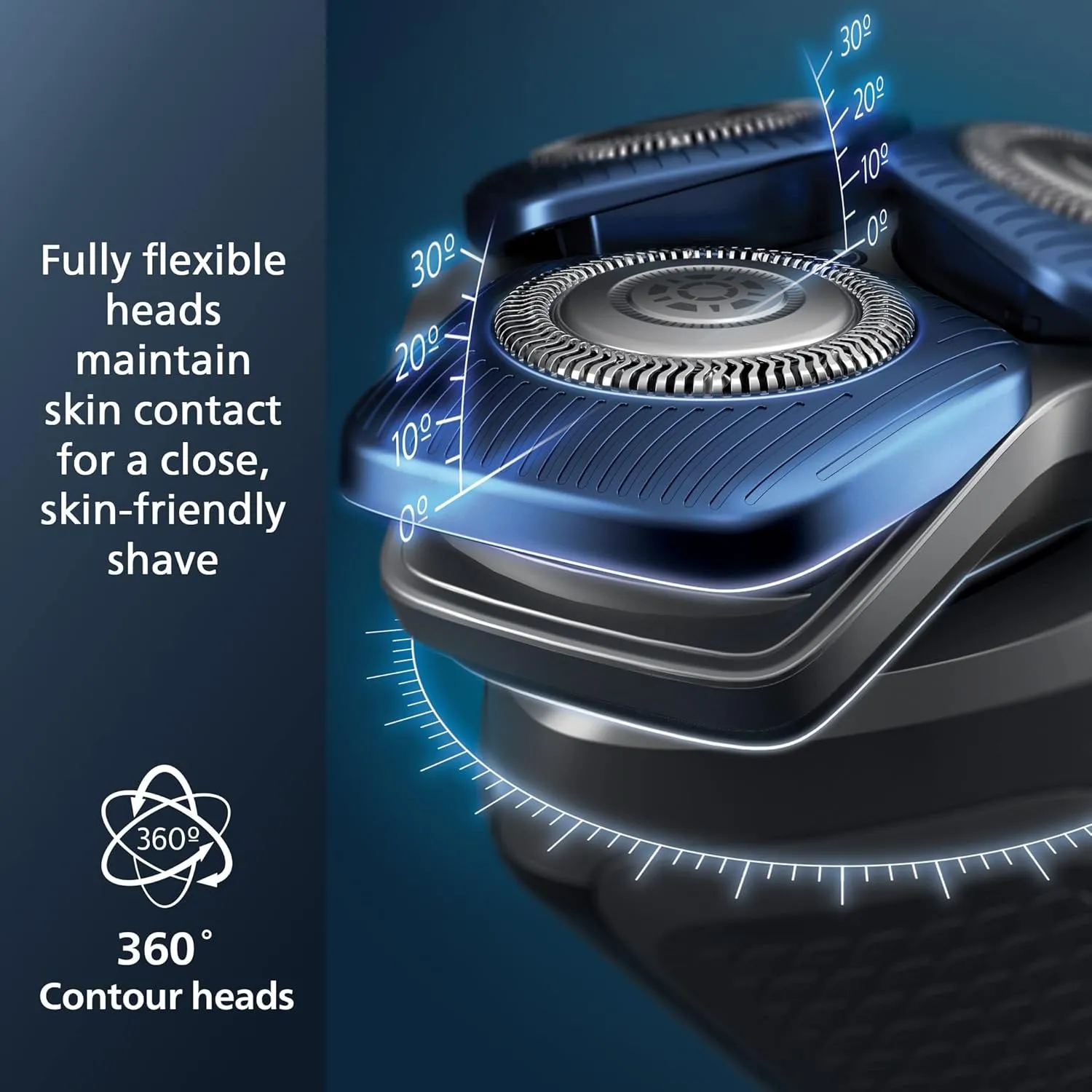 Philips Norelco Shaver 7600, Rechargeable Wet & Dry Electric Shaver with SenseIQ Technology, Quick Clean Pod, Travel Case & Pop-up Trimmer, S7886/84