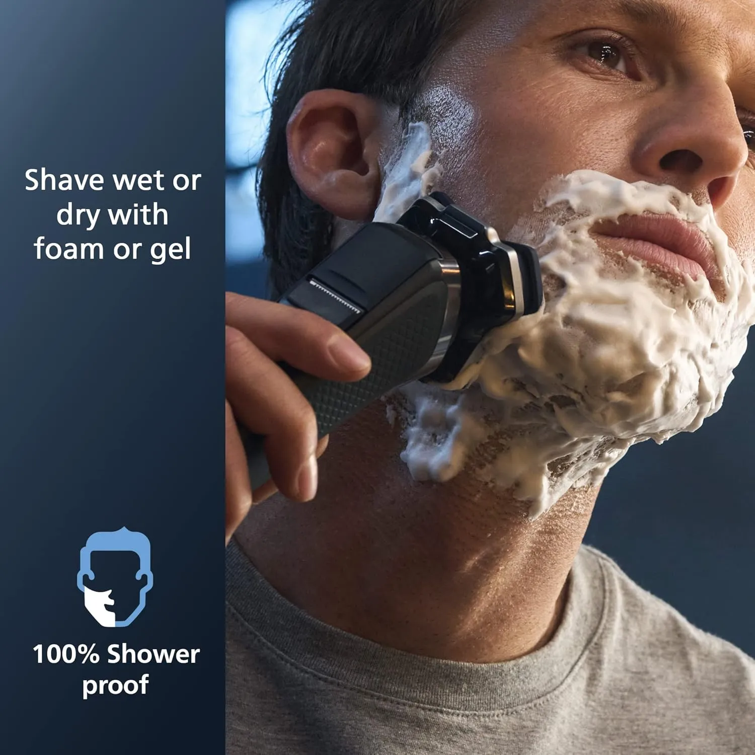 Philips Norelco Shaver 7600, Rechargeable Wet & Dry Electric Shaver with SenseIQ Technology, Quick Clean Pod, Travel Case & Pop-up Trimmer, S7886/84
